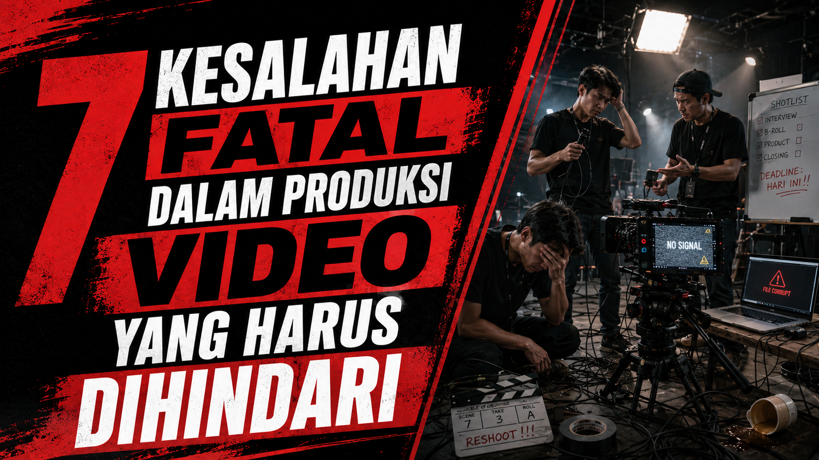 7 Kesalahan Fatal dalam Produksi Video yang Harus Dihindari